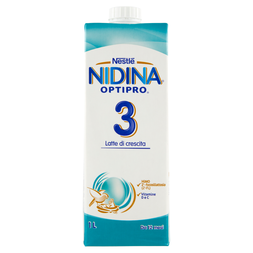 NESTLÉ NIDINA Optipro 3 da 12 mesi Latte di crescita liquido 1L