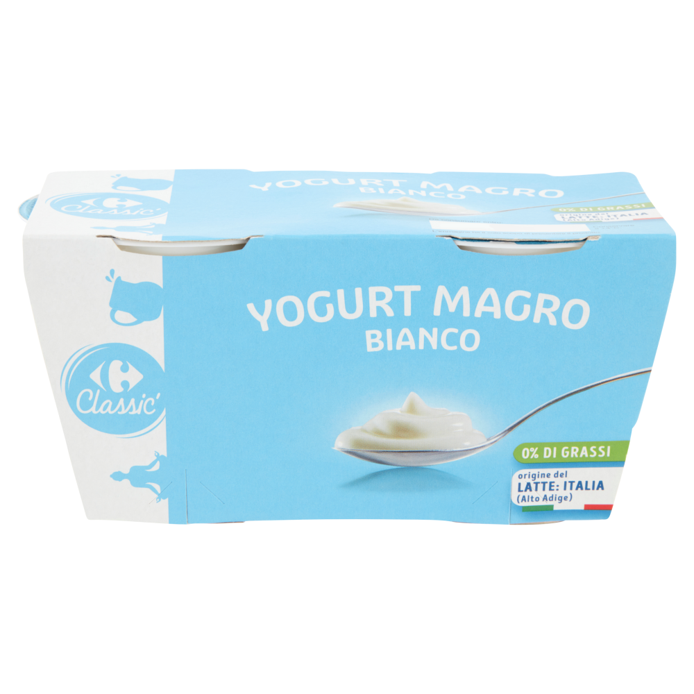 Carrefour Classic Yogurt Magro Bianco 2 x 125 g