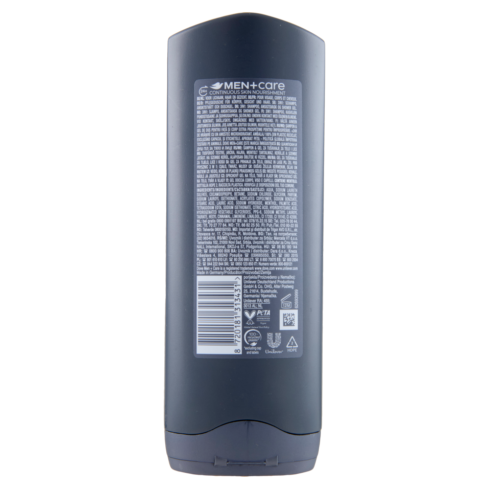 Dove Men Care Refreshing Extra Fresh Body Face Hair Wash Ml Carrefour