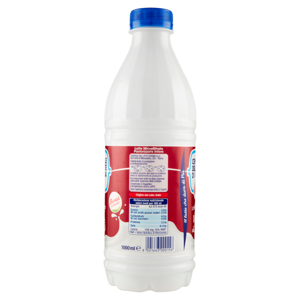 Centrale del Latte di Roma, Latte Uht Intero, 1L 