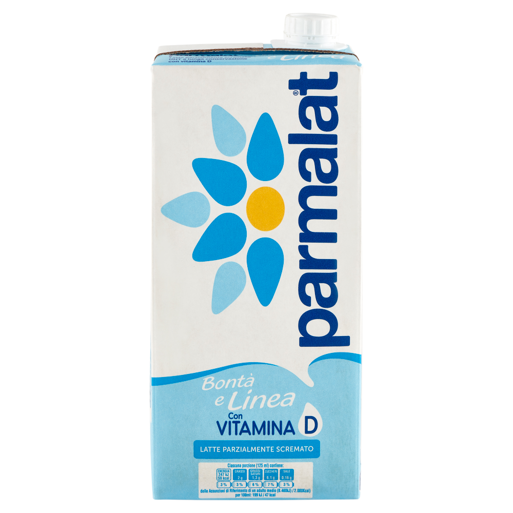 Parmalat Bontà e Linea, Latte UHT Parzialmente Scremato a Lunga  Conservazione, con Vitamina D, 1L : : Alimentari e cura della casa