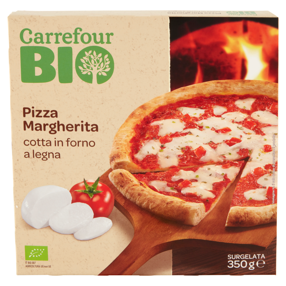 Carrefour Bio Pizza Margherita Surgelata 350 g