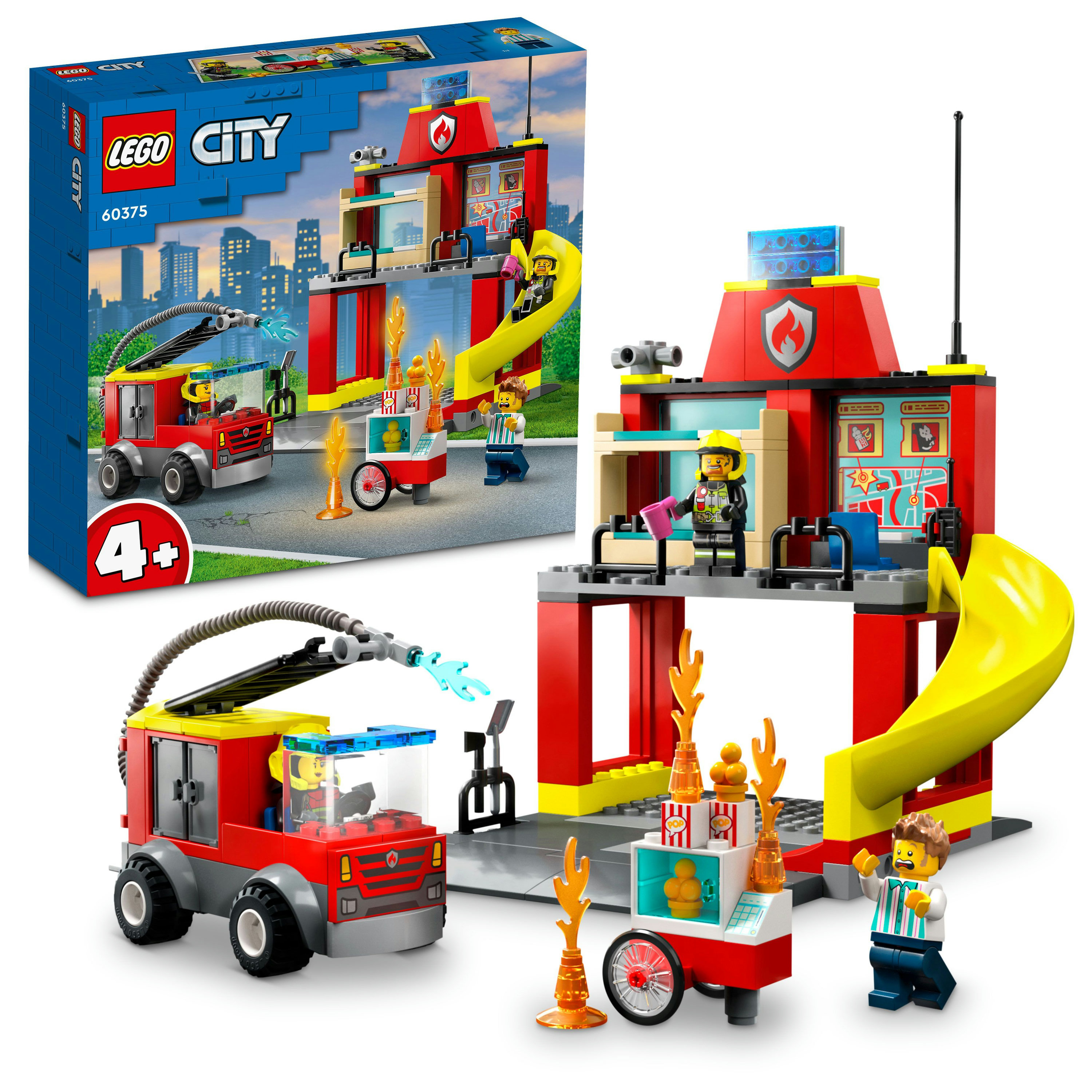 LEGO City - 60375 Caserma dei Pompieri e Autopompa - Playpolis shop online  Italia