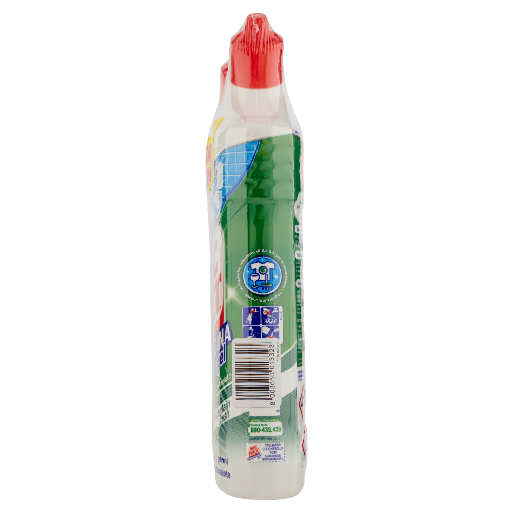 Wc Net - Candeggina Gel Extra White, Detergente per Sanitari e Superfici,  Mountain Fresh, 2 x 800 ml