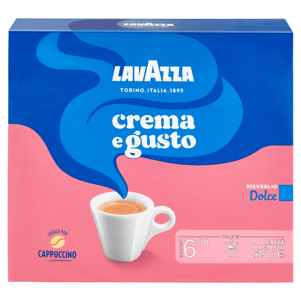 Distribuzione Alimentare CAFFE' MACINATO LAVAZZA CREMA&GUSTO G.250 CF.X2 PZ