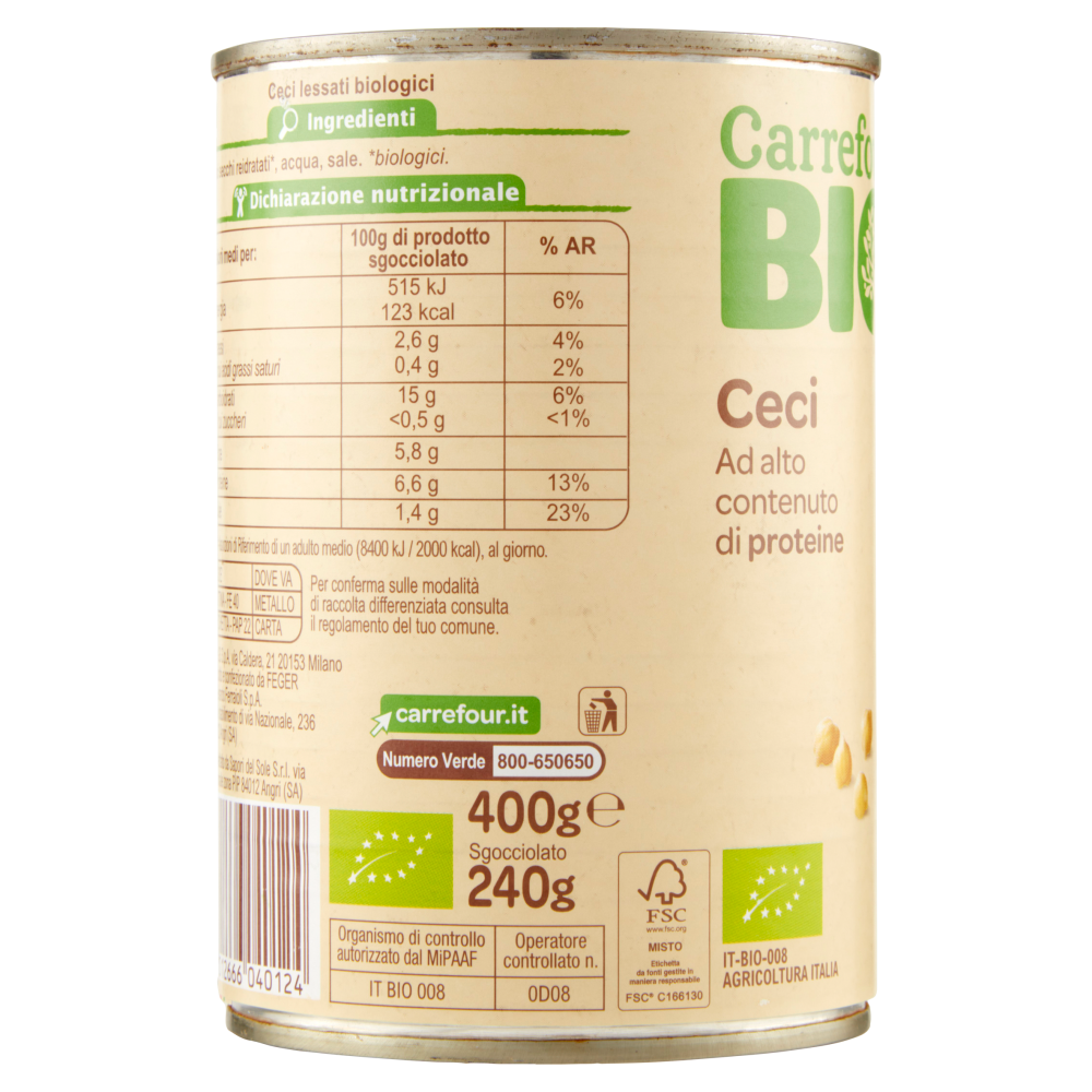 Ceci Decorticati Bio sfusi 100 gr - Le radici del bio