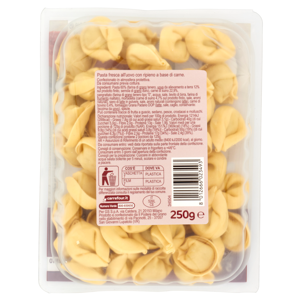 Carrefour Extra Tortellini Carne 250 G Carrefour