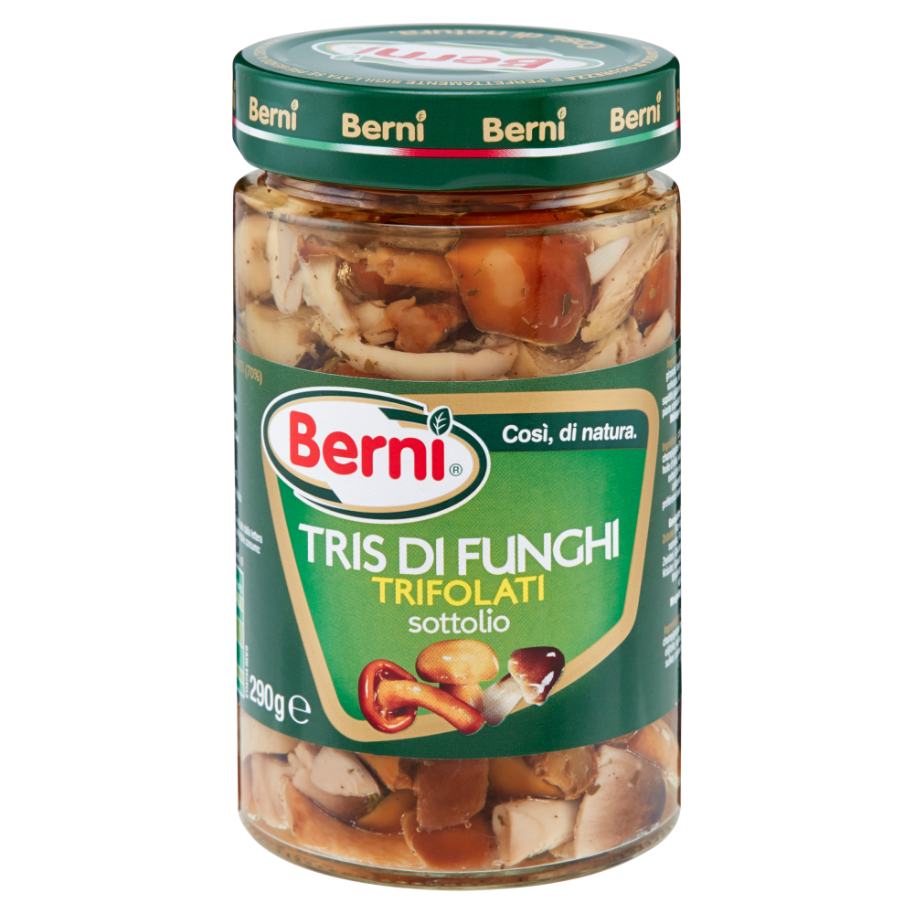 Berni Tris di funghi trifolati sottolio 290 g | Carrefour