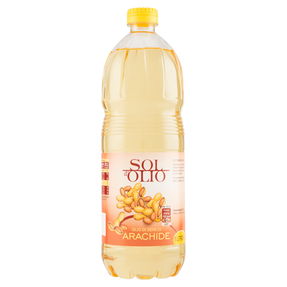 BOTTIGLIA OLIO DI SEMI DI ARACHIDE 1 LITRO OLIO BASSO FRITTURA PEANUT OIL :  : Alimentari e cura della casa