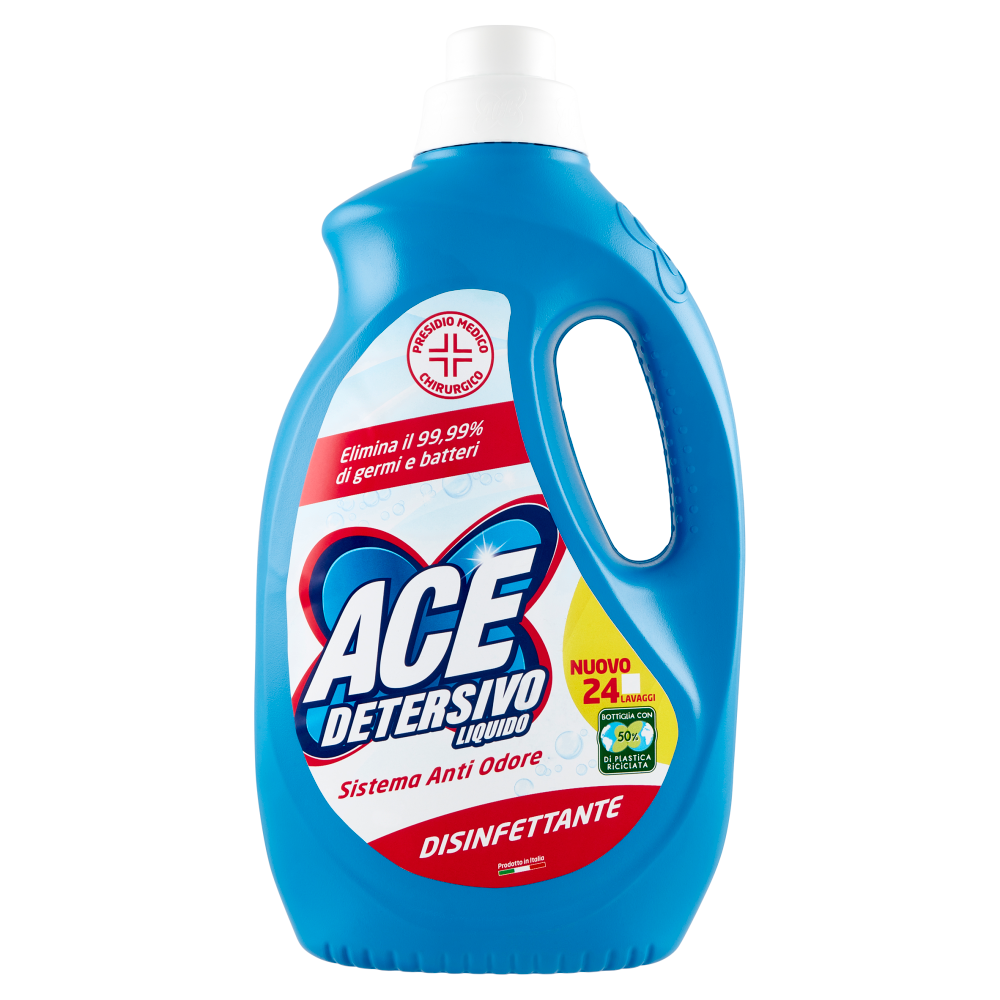 Ace Detersivo Liquido Disinfettante 24 Lavaggi 1320 ml | Carrefour