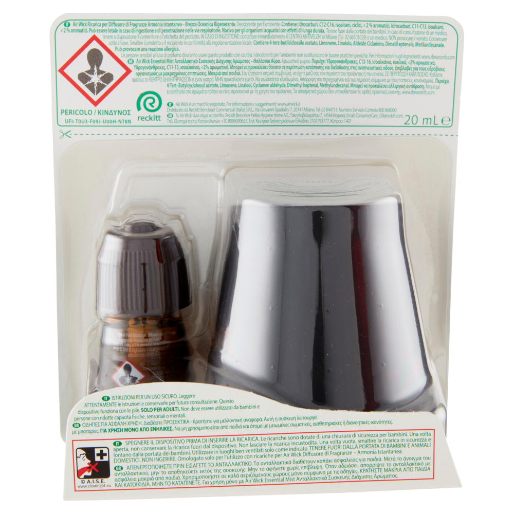 AIR WICK Kit diffusore di fragranze con oli essenziali brezza