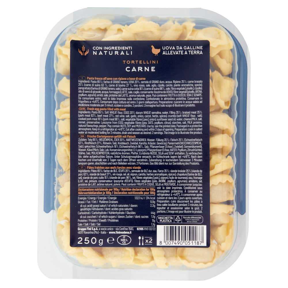 Fini Antica Bottega Tortellini Carne 250 G Carrefour