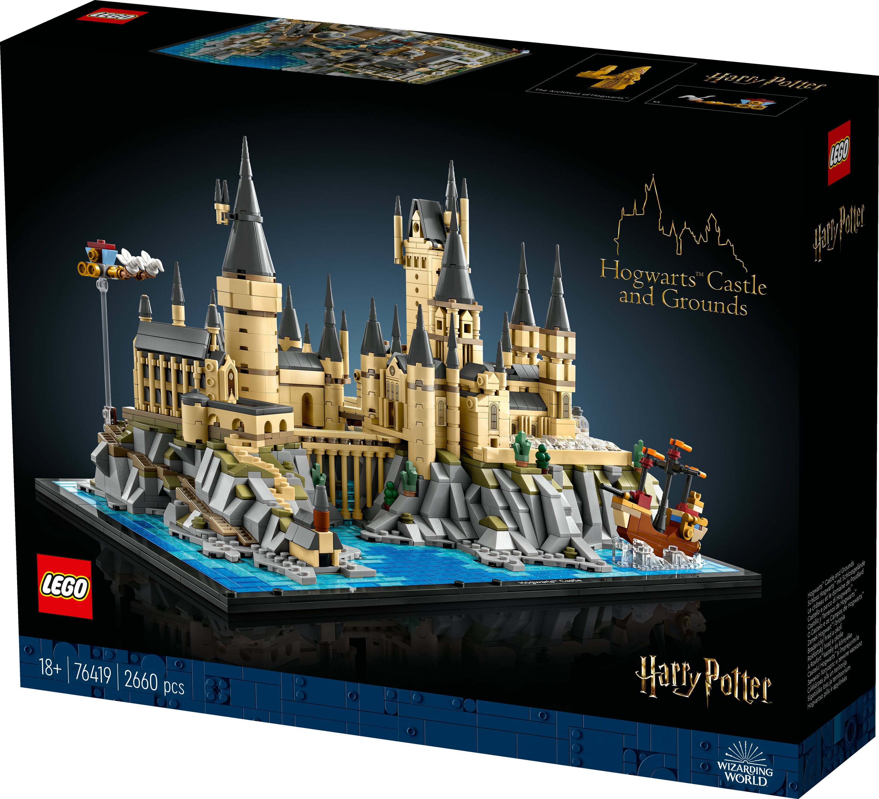 Castello e parco Hogwarts kit per adulti Lego