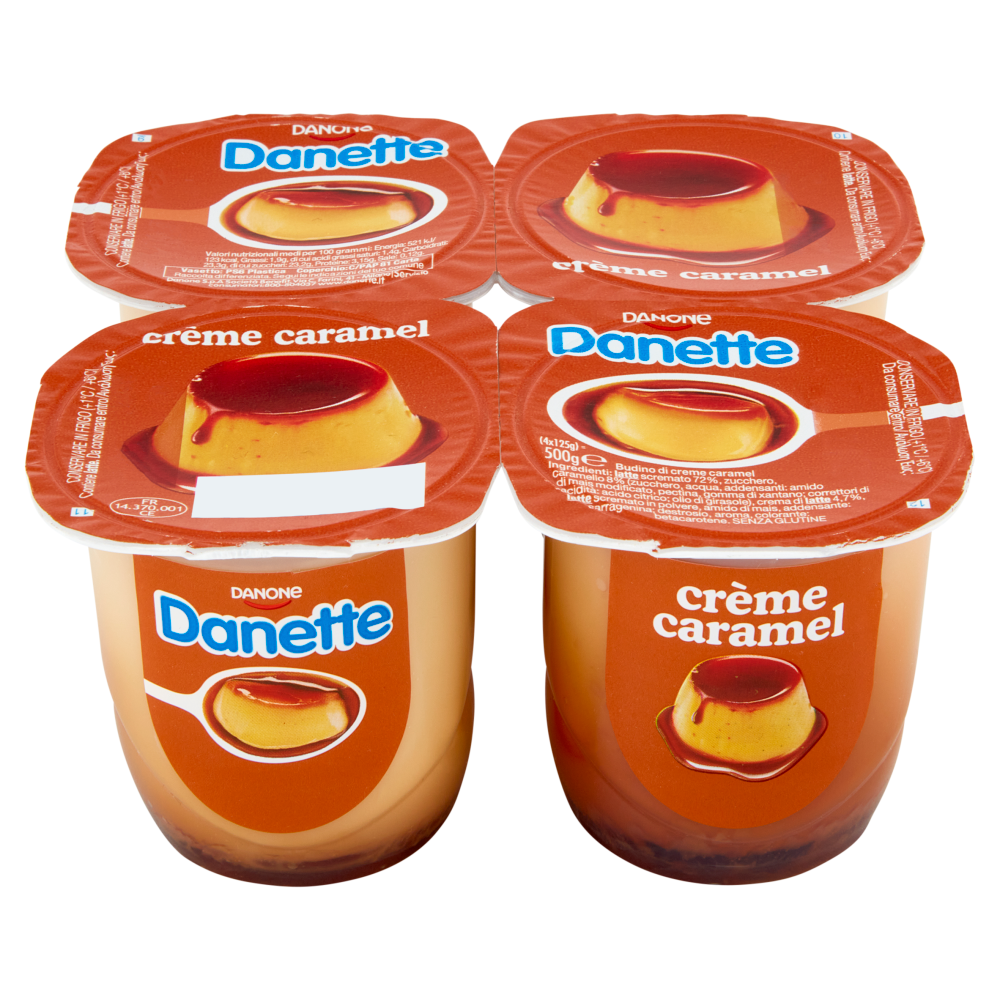 Danette Creme Caramel 4 X 125 G Carrefour