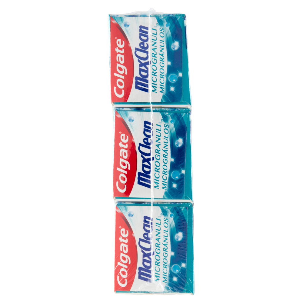 Colgate dentifricio Max Clean Microgranuli pulizia profonda 3x75 ml