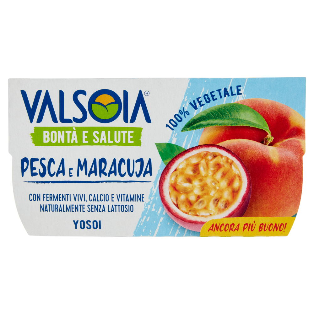 Valsoia Bontà e Salute Yosoi Pesca e Maracuja 2 x 125 g