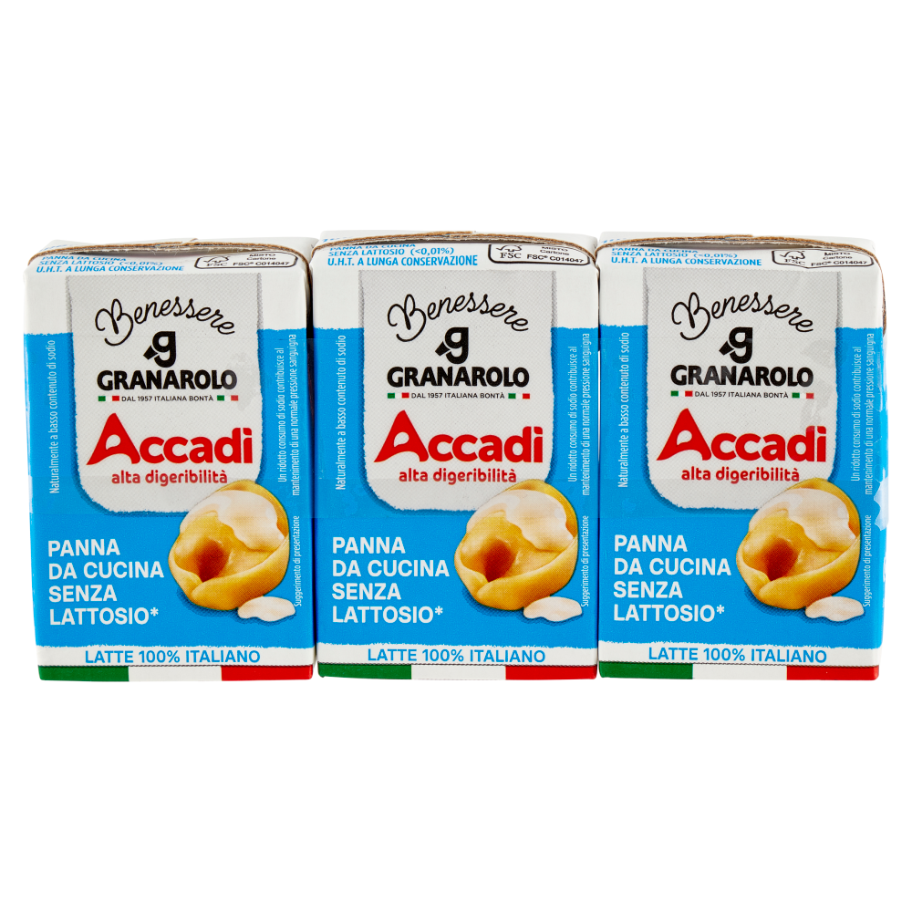 Accad Panna Da Cucina Senza Lattosio 3 X 100 Ml Carrefour