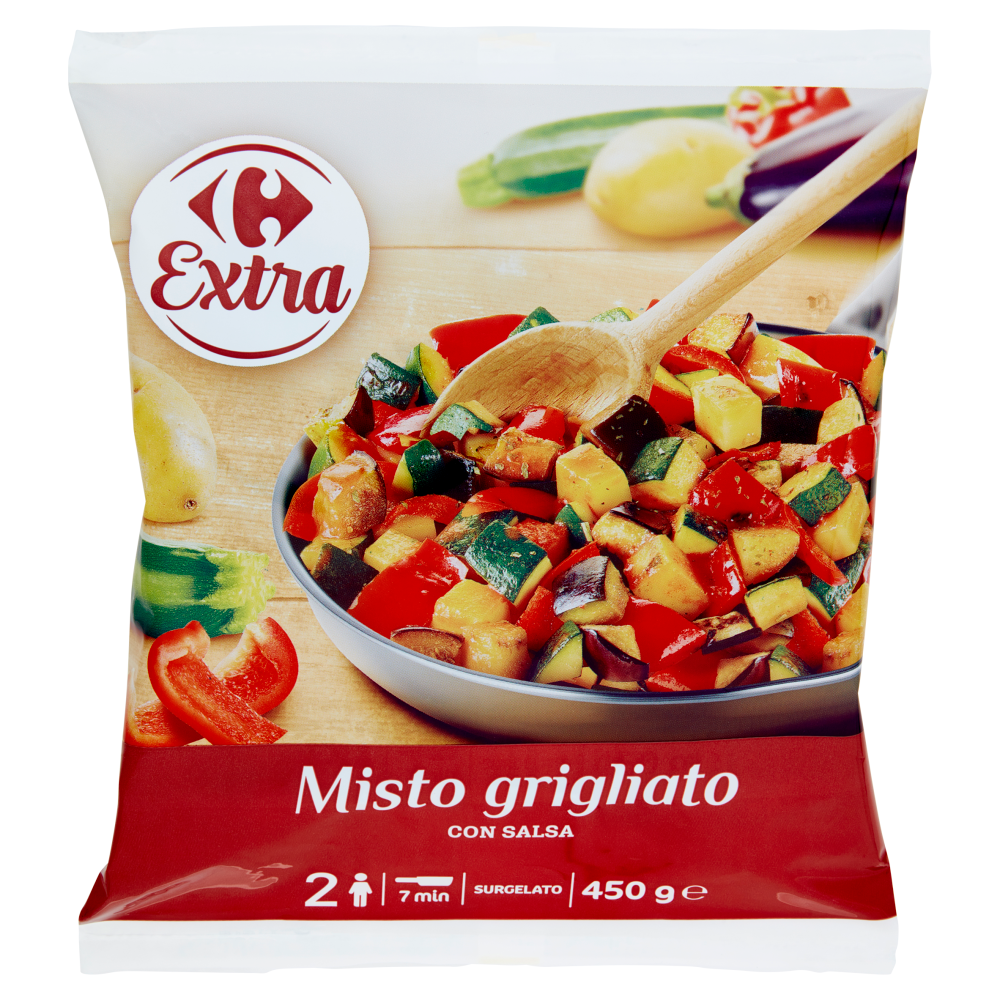 ECCOCIBO - Vivi nel presente  mangia con la mente. MIX VERDURE FRESCHE  DA GRIGLIARE CONF. DA 500 Gr Sotto Vuoto