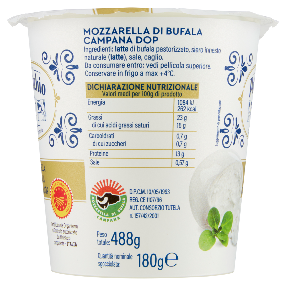 Pettinicchio Mozzarella di Bufala Campana DOP 180 g