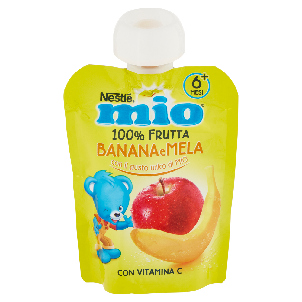 NESTLÉ MIO Merenda da spremere Banana Mela da 6 mesi pouch 90 g