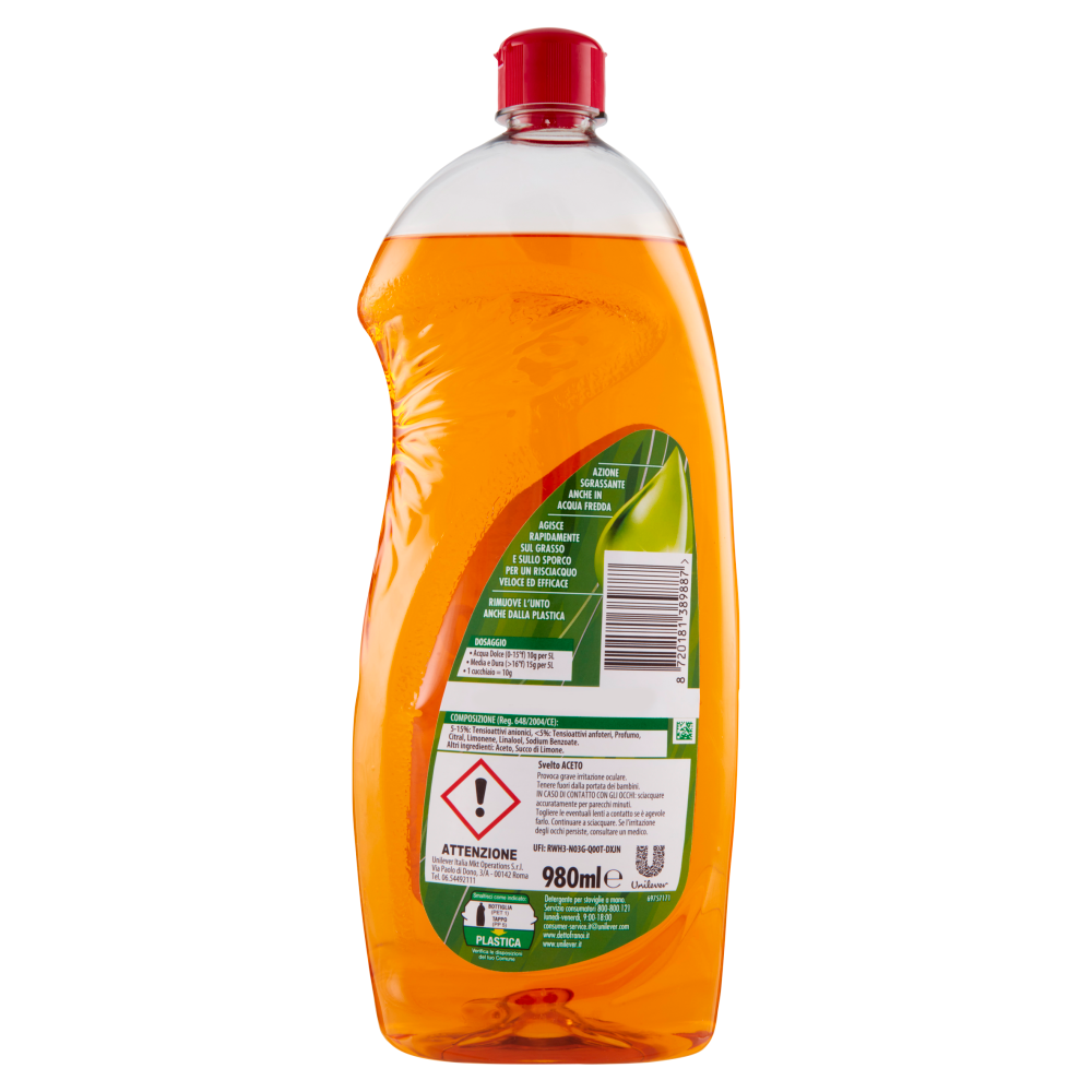 Svelto Detersivo piatti all'aceto, 980 ml Acquisti online sempre