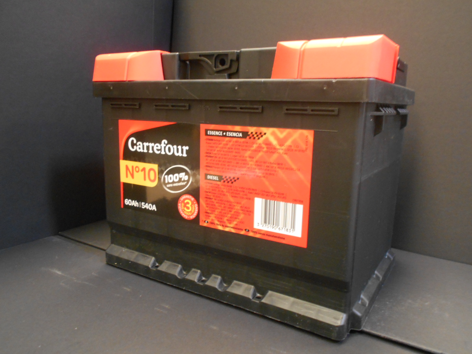 Carrefour Batteria auto 70Ah - 640A 12 Volt: prezzi e offerte