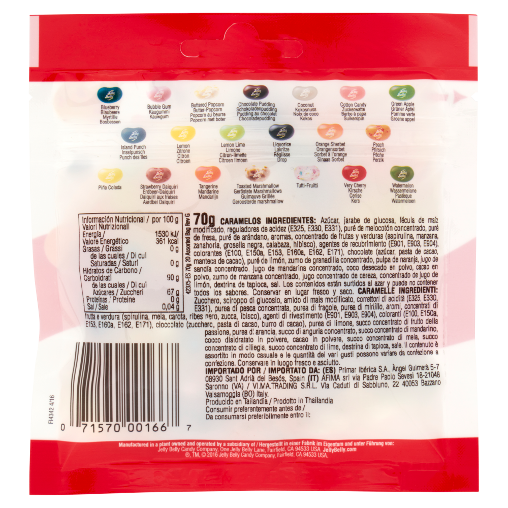 Jelly Belly 20 Flavours Jelly Beans 70 g | Carrefour