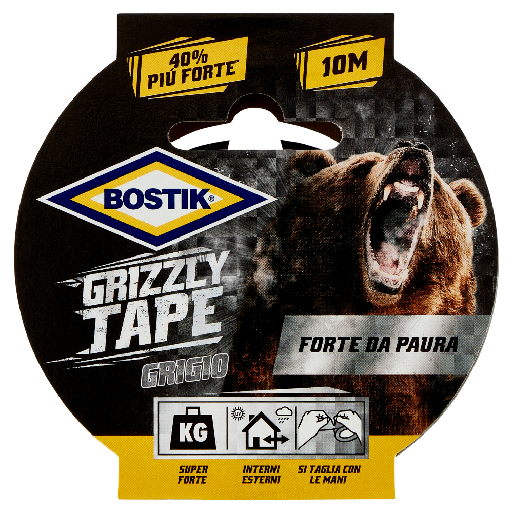 Bostik Grizzly Tape Grigio 10 M Carrefour