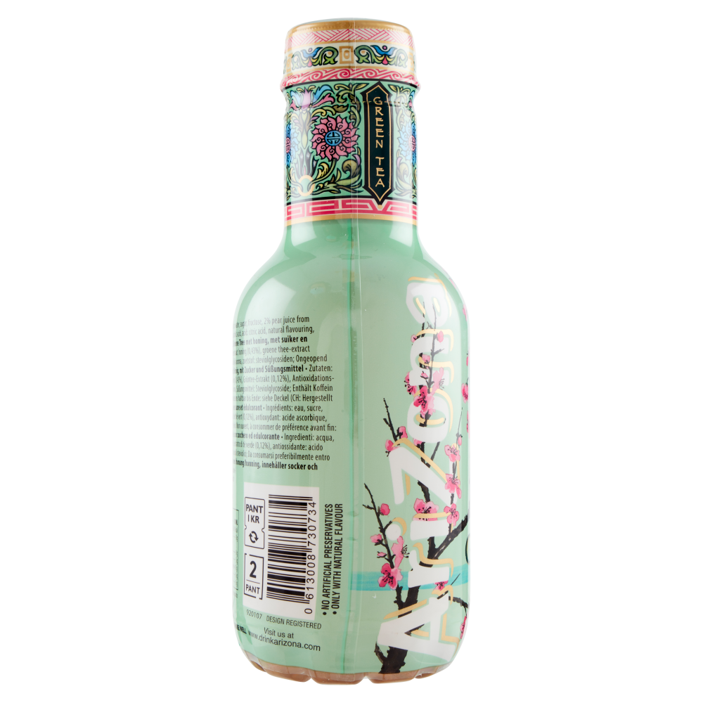 Arizona, Green Tea Honey & Peach Juice, Deliziosa Bevanda al Tè Verde –  Raspada