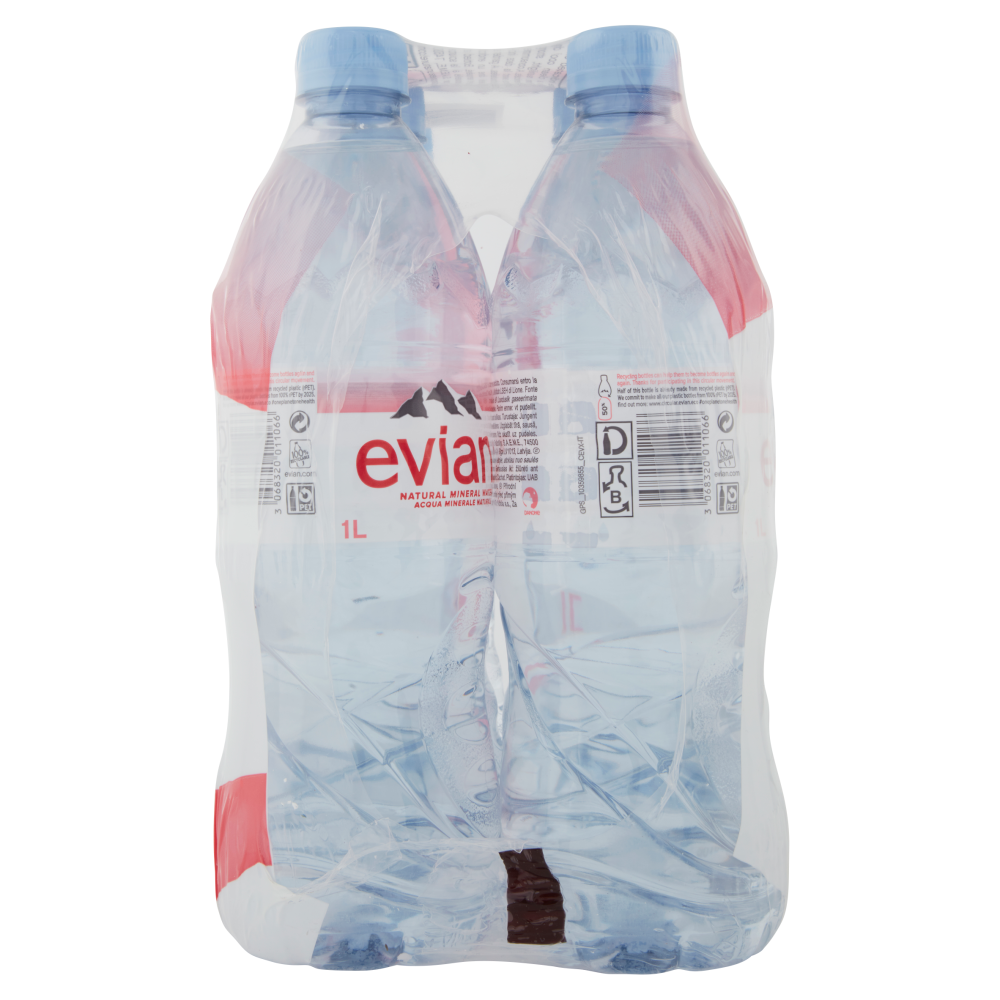 Evian Acqua Minerale Naturale 6 x 1 L