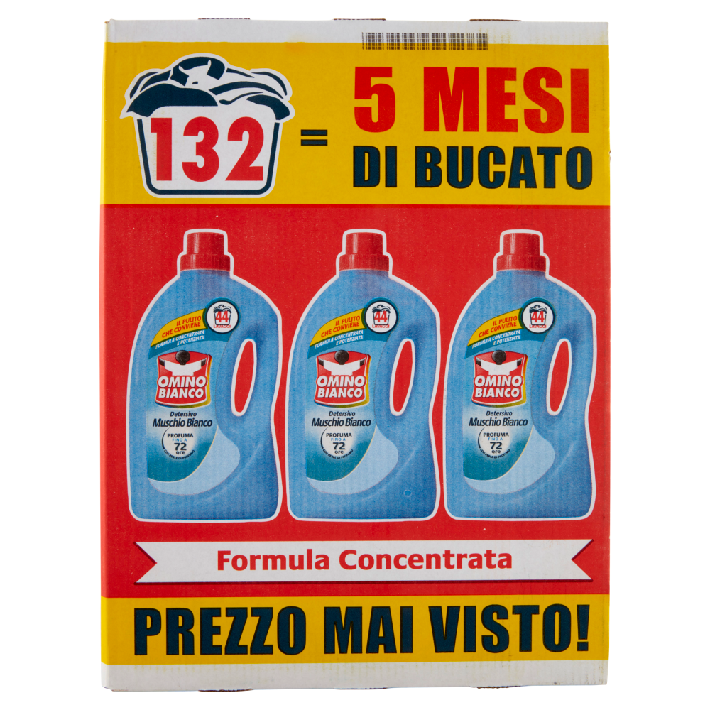 Omino Bianco Detersivo Lavatrice Liquido Muschio Bianco X Lavaggi X Ml Carrefour