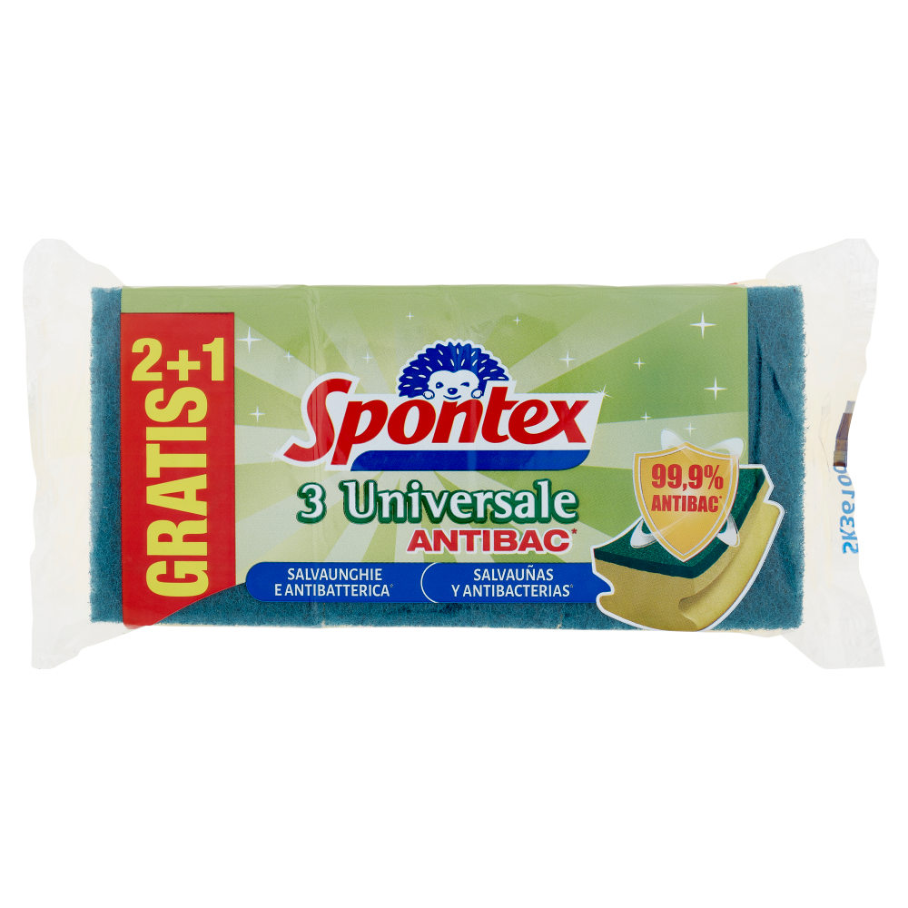 Spontex Spugna Abrasiva Universale Salvaunghie X2+1 | Carrefour