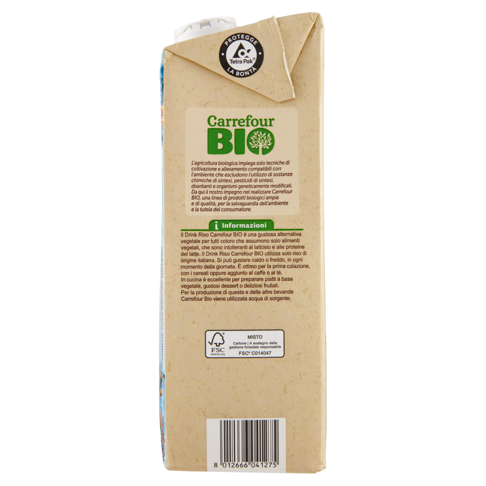 Carrefour Bio Riso soffiato ricoperto al Latte e ai Frutti di Bosco  Biologico 200 g