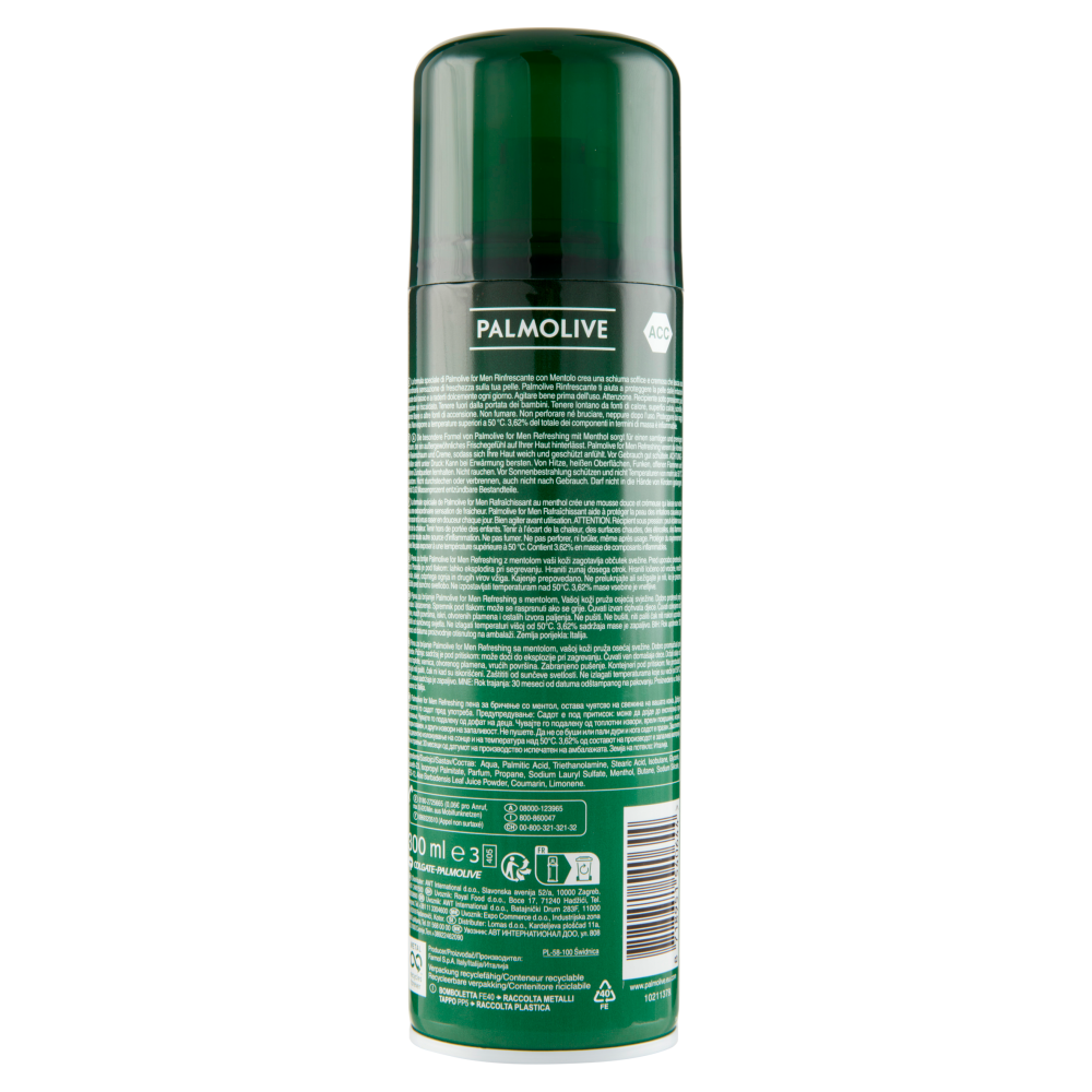 Palmolive schiuma da barba Men Rinfrescante al Mentolo 300 ml