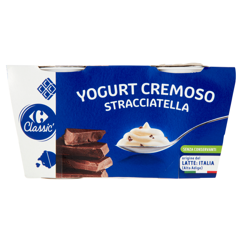 Carrefour Classic Yogurt Cremoso Stracciatella 2 x 125 g