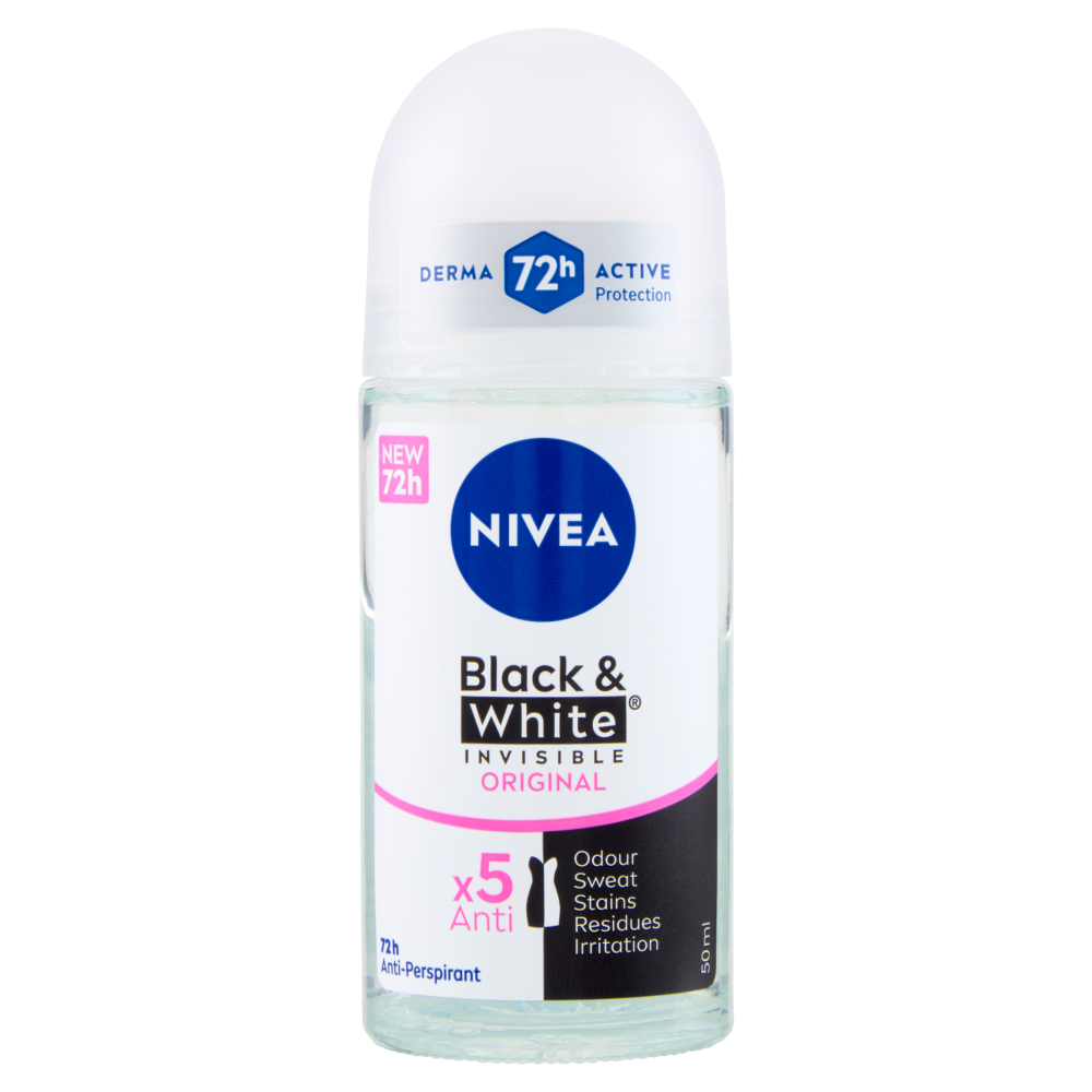 Nivea Black & White Invisible Original Anti-Perspirant 50 Ml | Carrefour