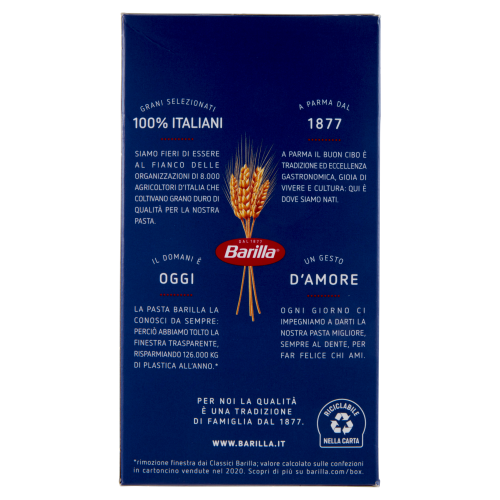 Barilla Pasta Risoni N 26 100 Grano Italiano 500 G Carrefour