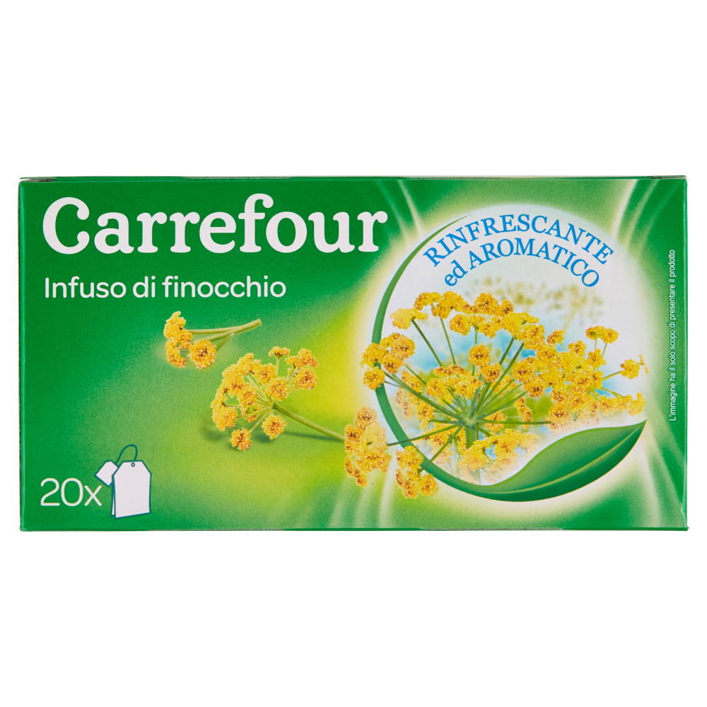 Carrefour Infuso di finocchio 20 filtri 40 g