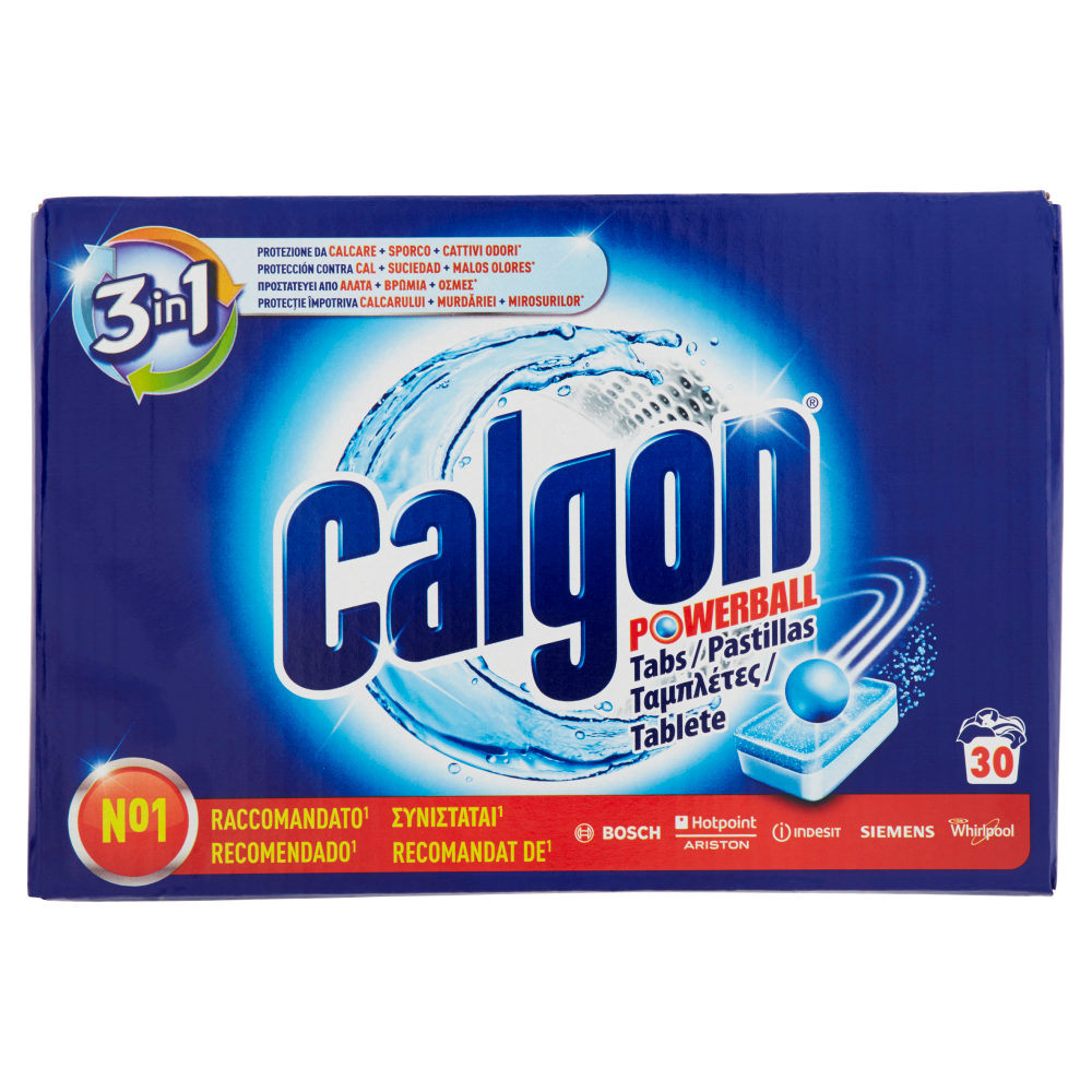 Calgon Pastiglie Anticalcare lavatrice 3in1 30 Tabs - 390 gr