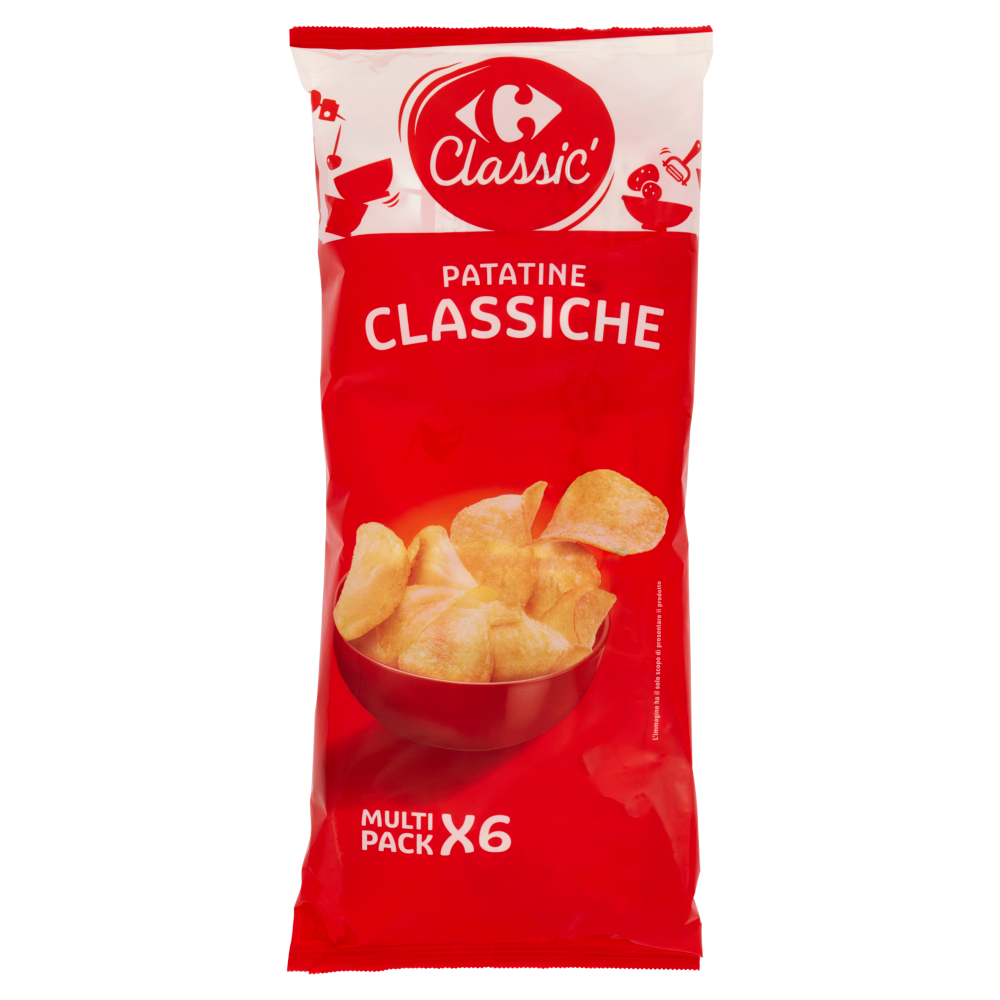 Carrefour Classic Patatine Classiche 6 X 25 G Carrefour