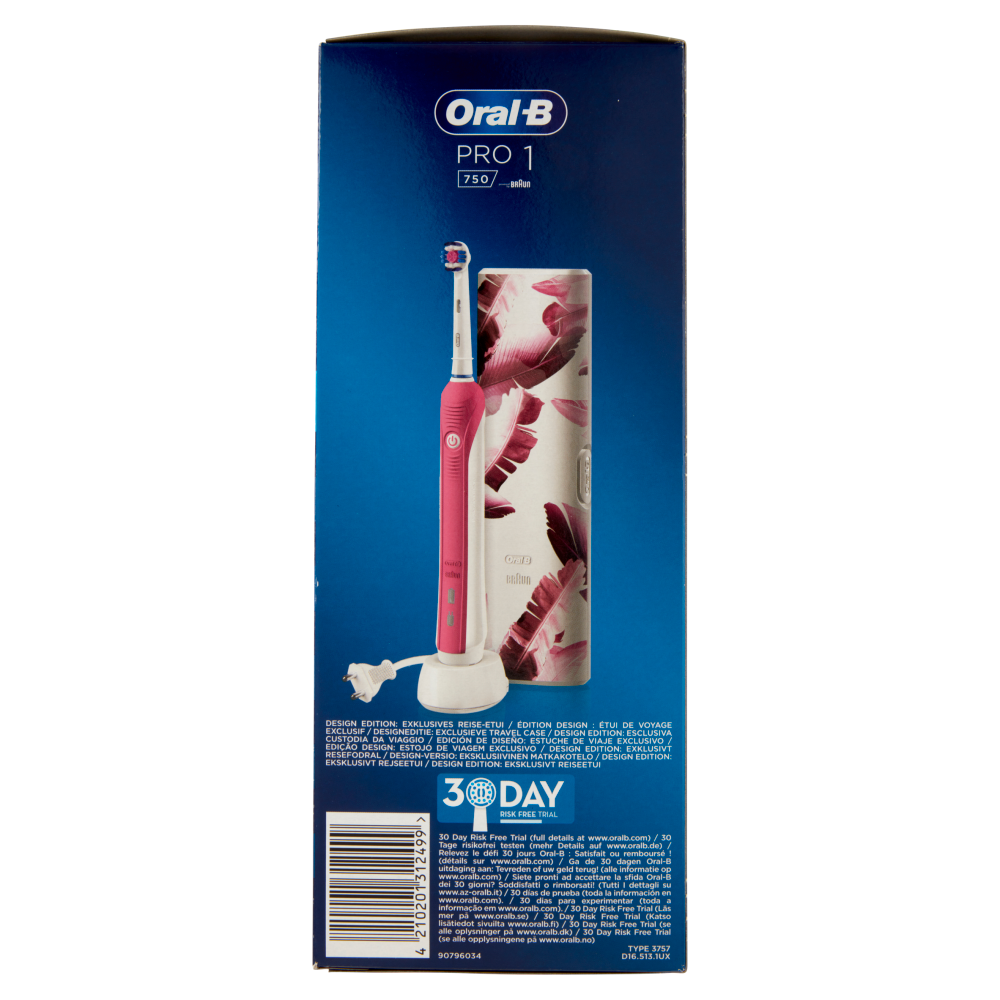 Oral-B Power Spazzolino Elettrico Ricaricabile Pro 1 750 3D White Design  Edition + Custodia Viaggio: prezzi e offerte