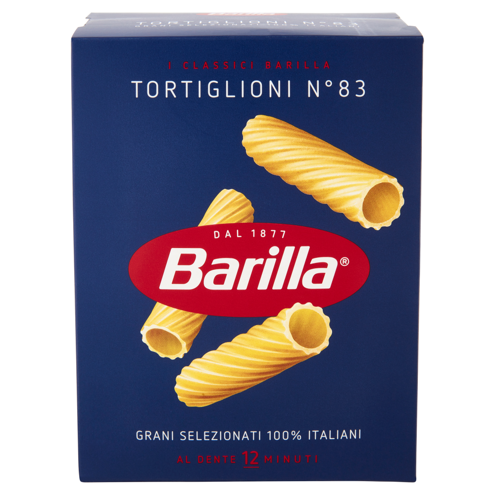 Barilla Pasta Tortiglioni n.83 100% Grano Italiano 500g