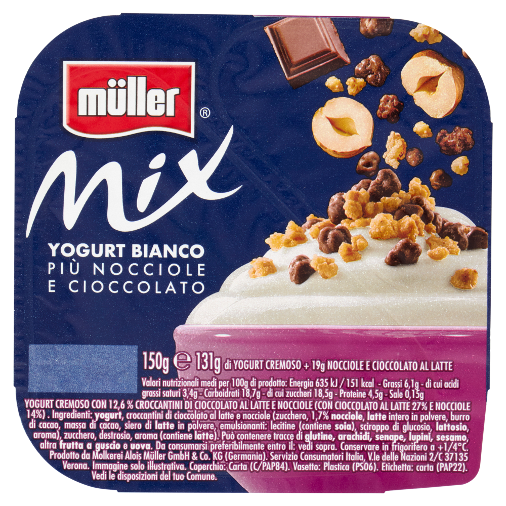 Yogurt Müller Magro 0% Grassi Bianco cremoso 2 x gr.125 –