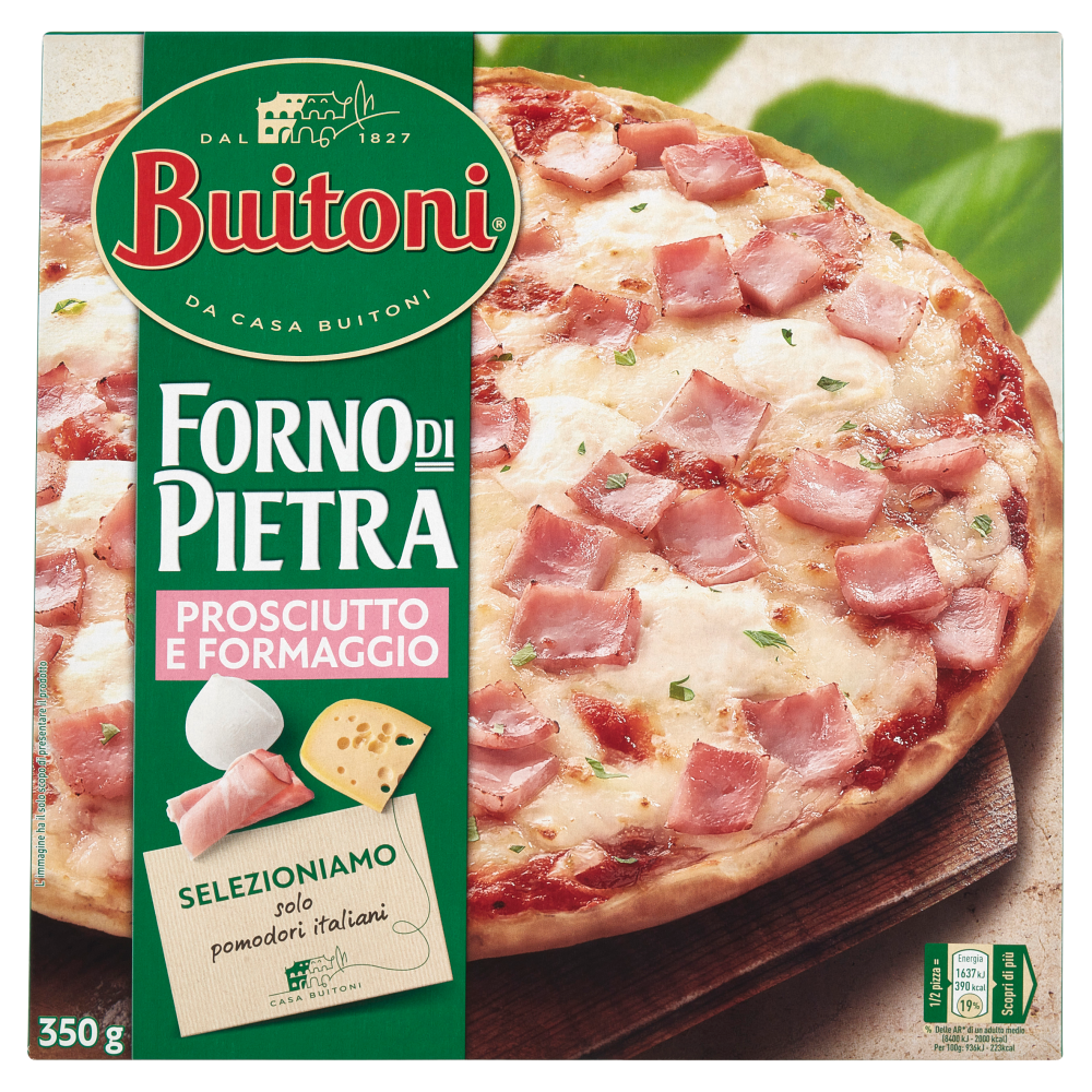 Buitoni Forno Di Pietra Prosciutto E Formaggio Pizza Surgelata 350g 1 Pizza Carrefour