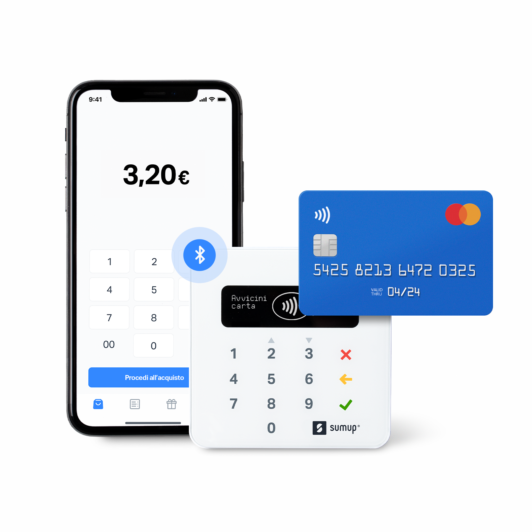SumUp Air lettore di card readers Interno/esterno Bluetooth Bianco: prezzi  e offerte
