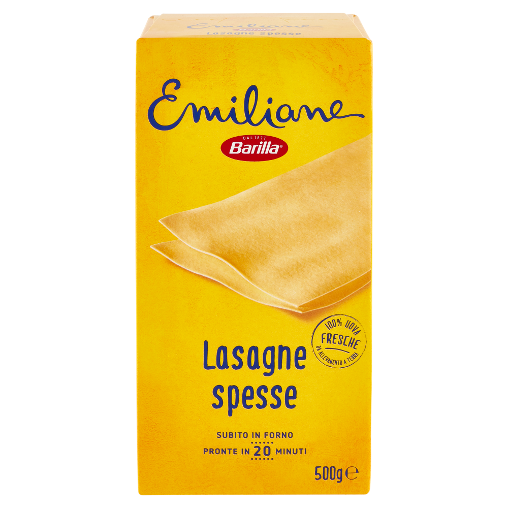 Barilla Emiliane Lasagne All'uovo 500g | Carrefour