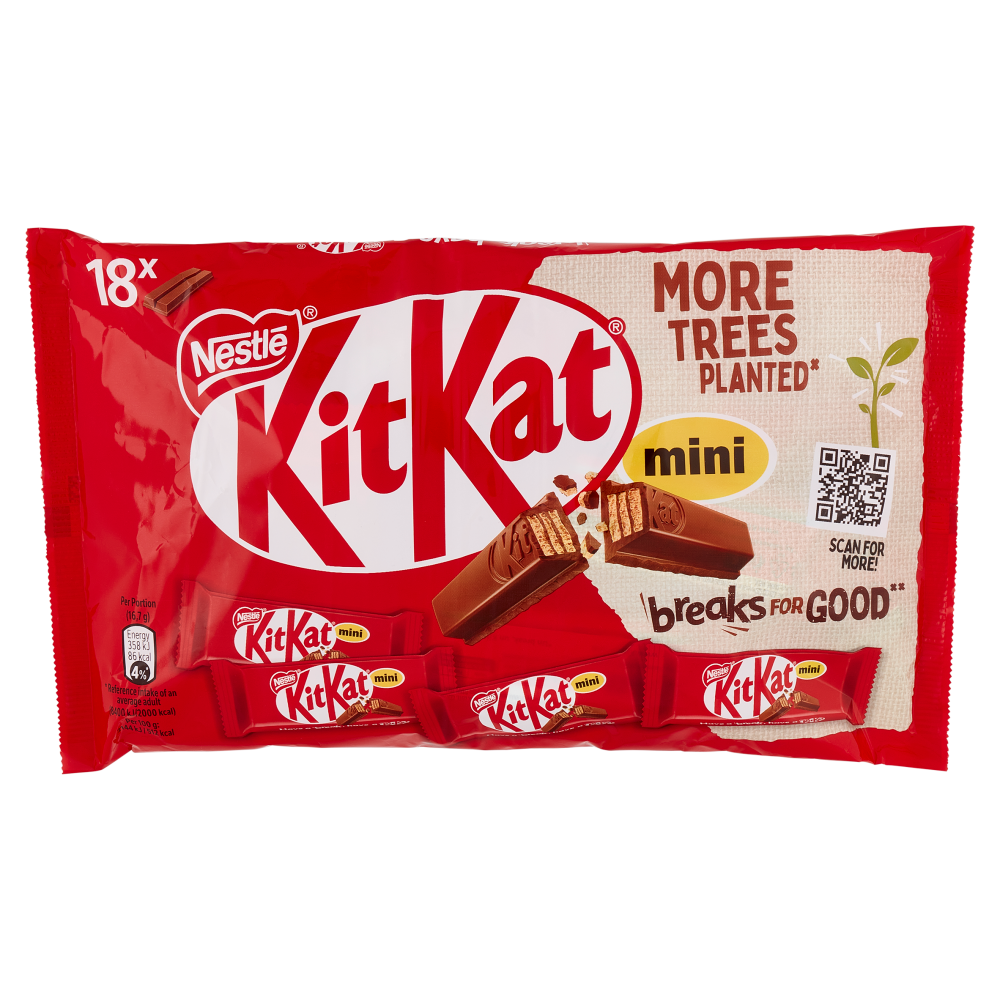 NESTLÉ KITKAT MINI Wafer Ricoperto Di Cioccolato Al Latte 18 Snack Da ...