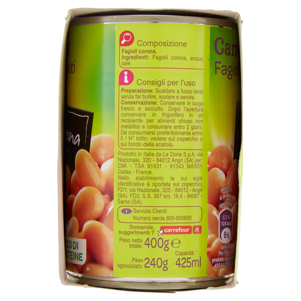 Carrefour Fagioli giganti Corona 3 x 400 g