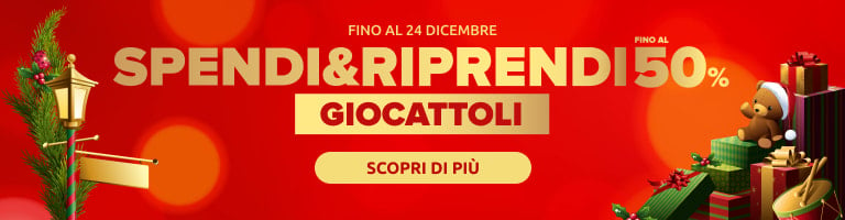 spendi riprendi giocattoli